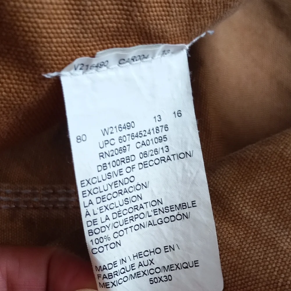 Dickies Brown Denim Overalls WORKWEAR UNISEX WIDE W216490 - Picture 3 of 15